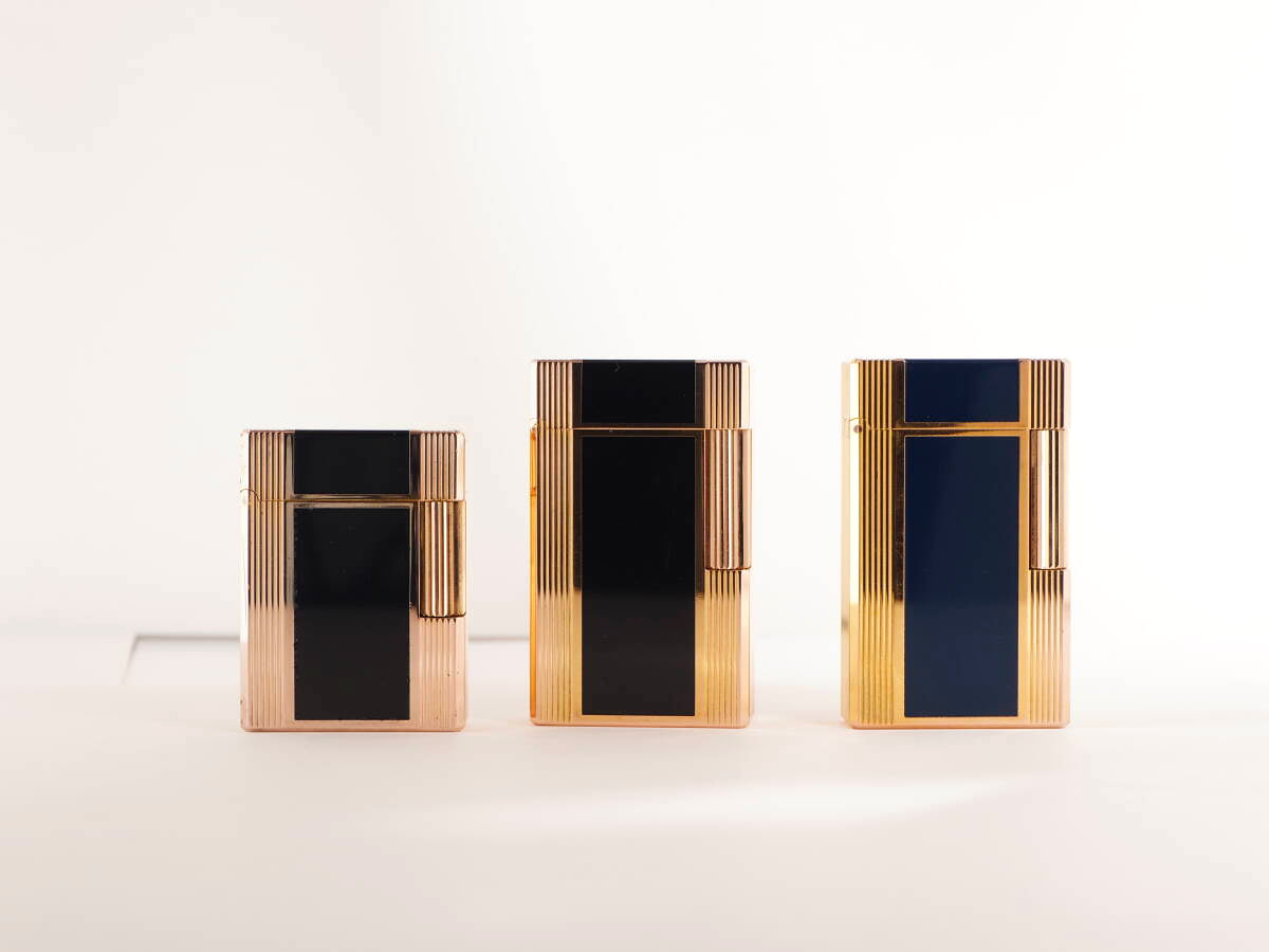 S.T.Dupont デュポン ガスライター 3点セット ライン1タイプ ブラック系