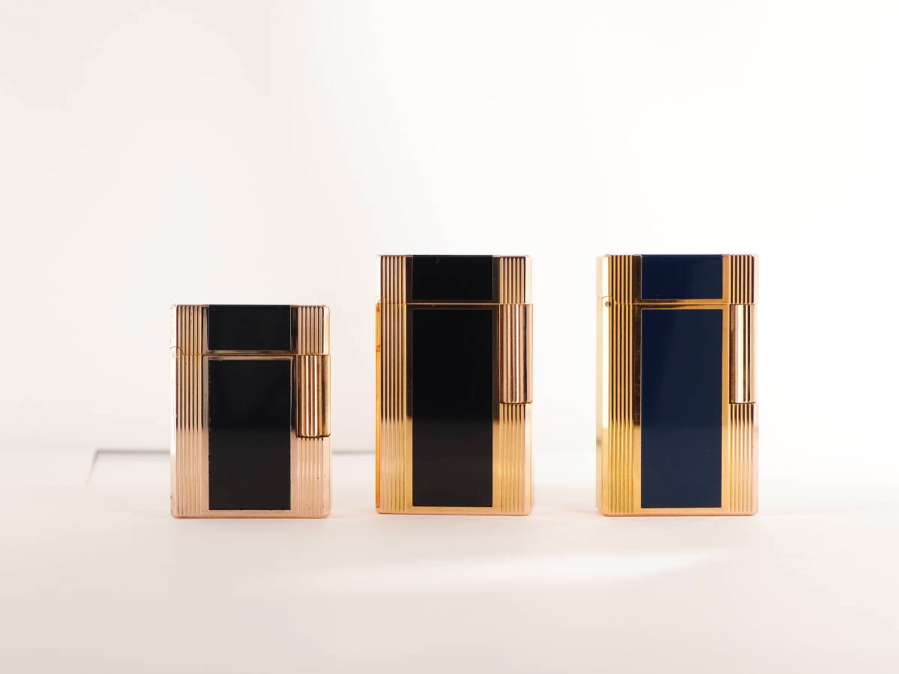 S.T.Dupont デュポン ガスライター 3点セット ライン1タイプ ブラック系