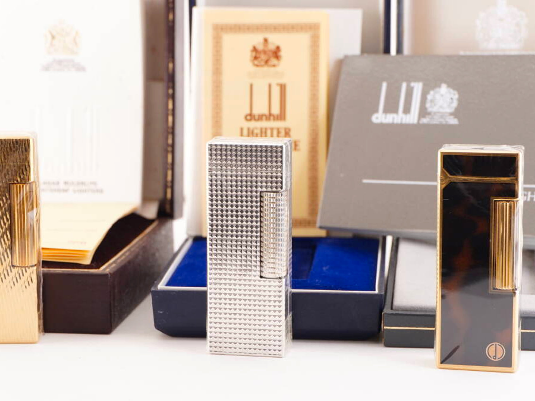 dunhill表記 ライター 3点まとめ 箱・書類付き 未確認 ジャンク品