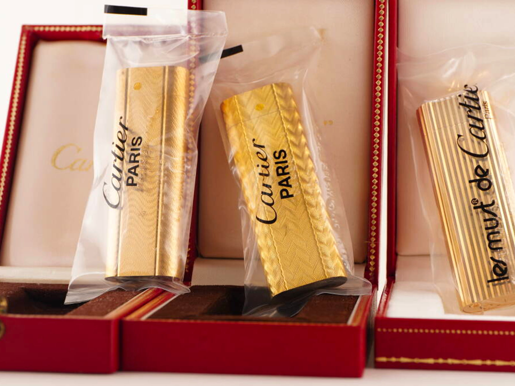 Cartier カルティエ ガスライター 3点セット ゴールド 箱付