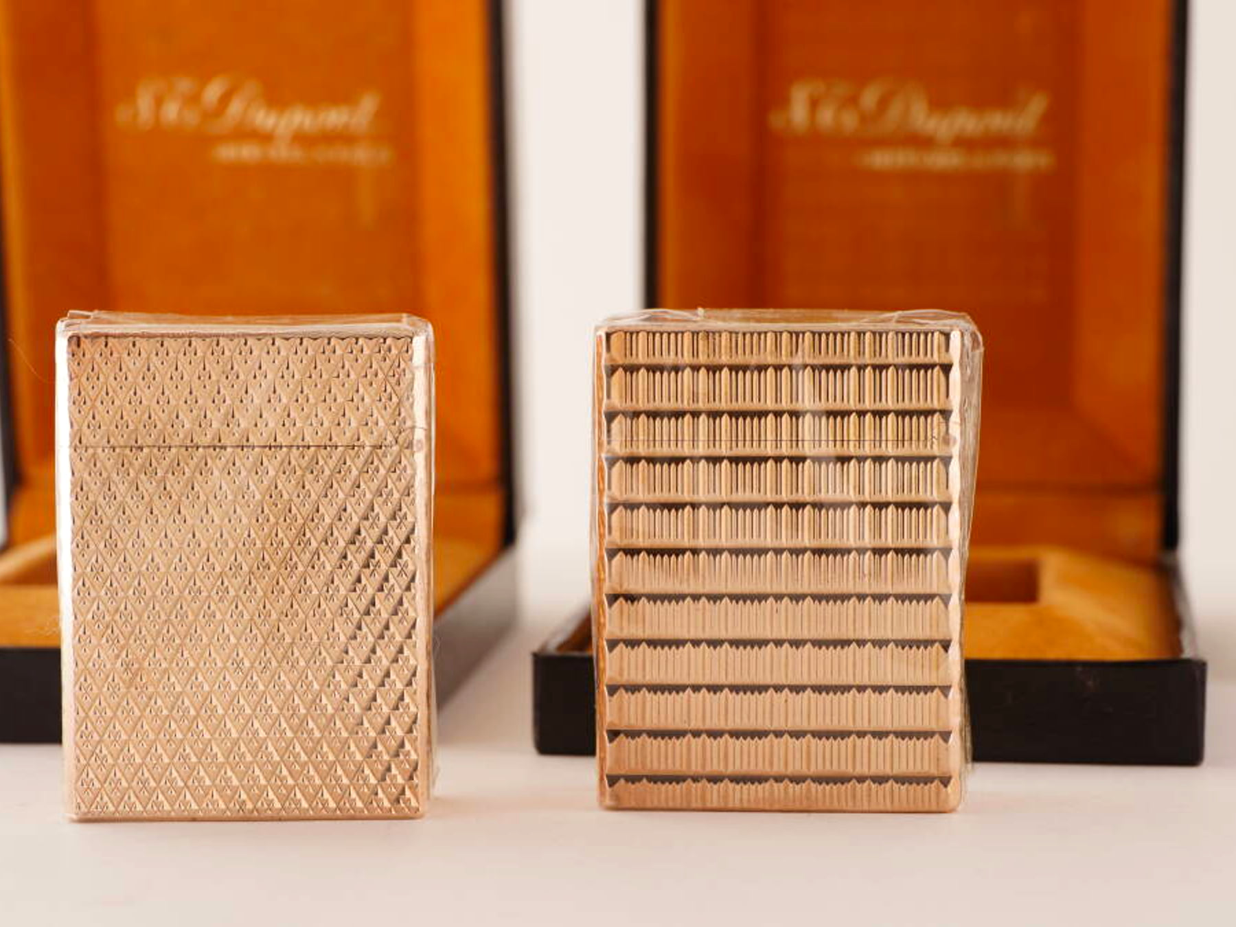 S.T.Dupont デュポン ライン1 ガスライター 2点 シルバーカラー 箱付 · plate 3