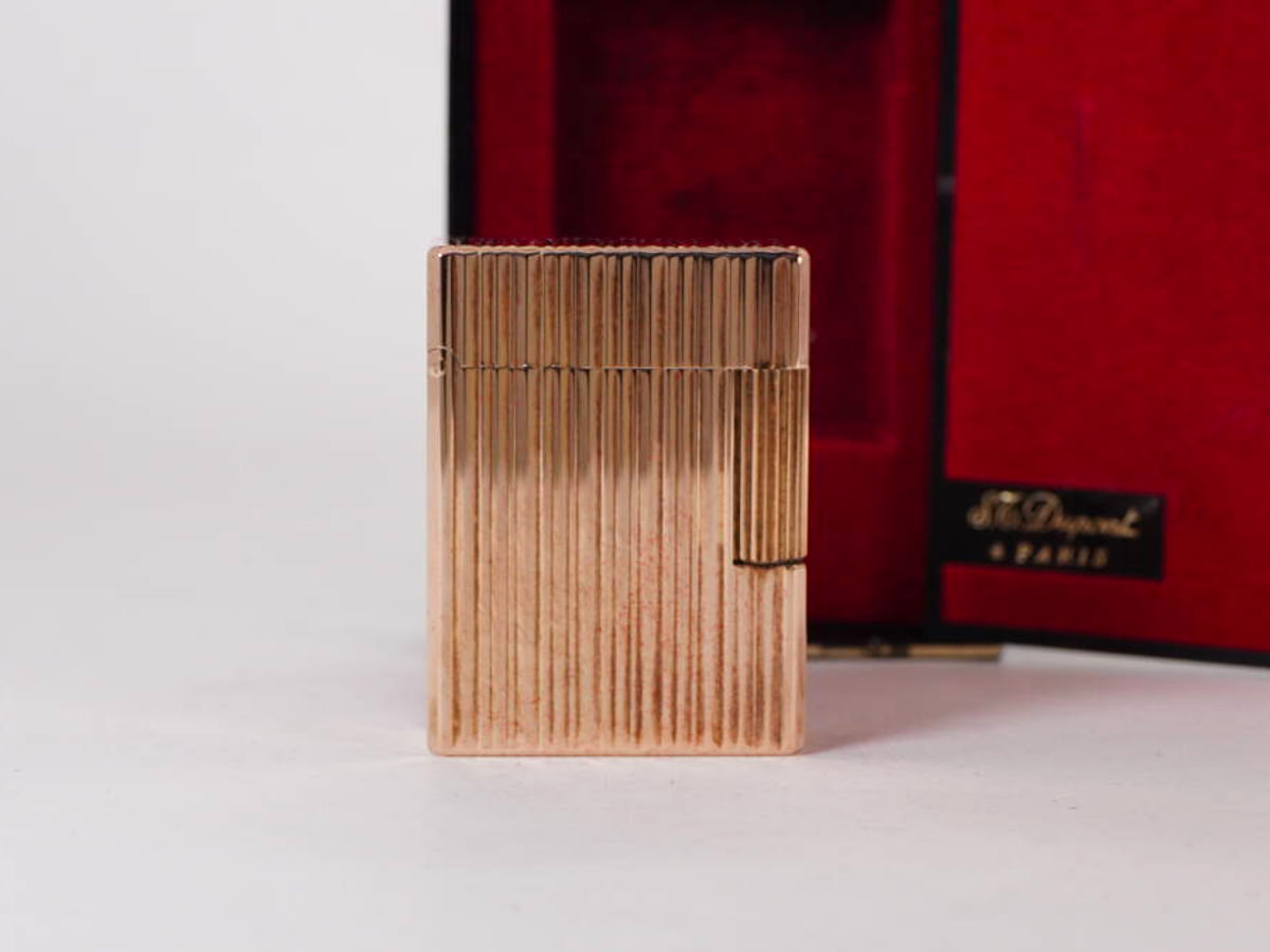 S.T.Dupont エス・テー・デュポン ガスライター ライン1系 小型 1点 箱付 現状品