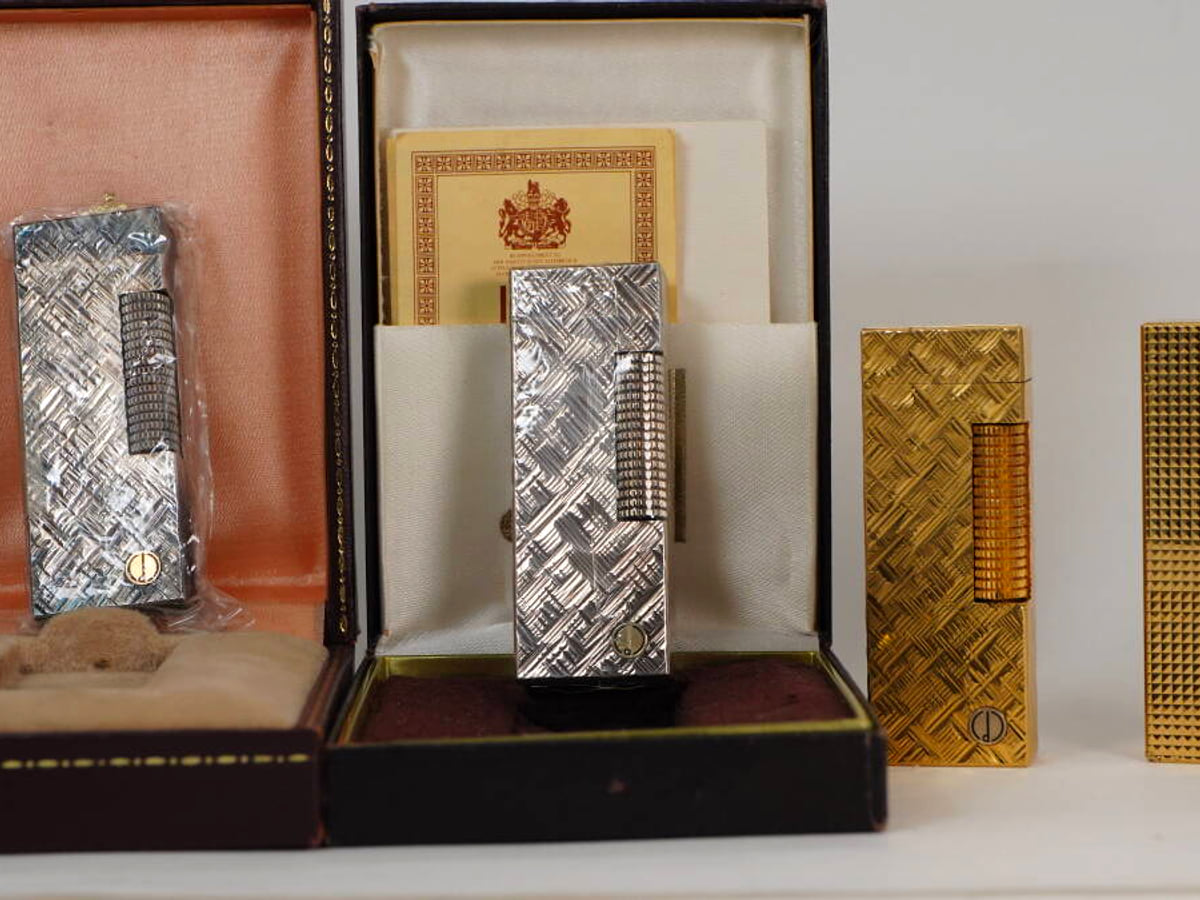 Dunhill ダンヒル ガスライター 4点セット ゴールド・シルバーカラー系 箱付 現状品