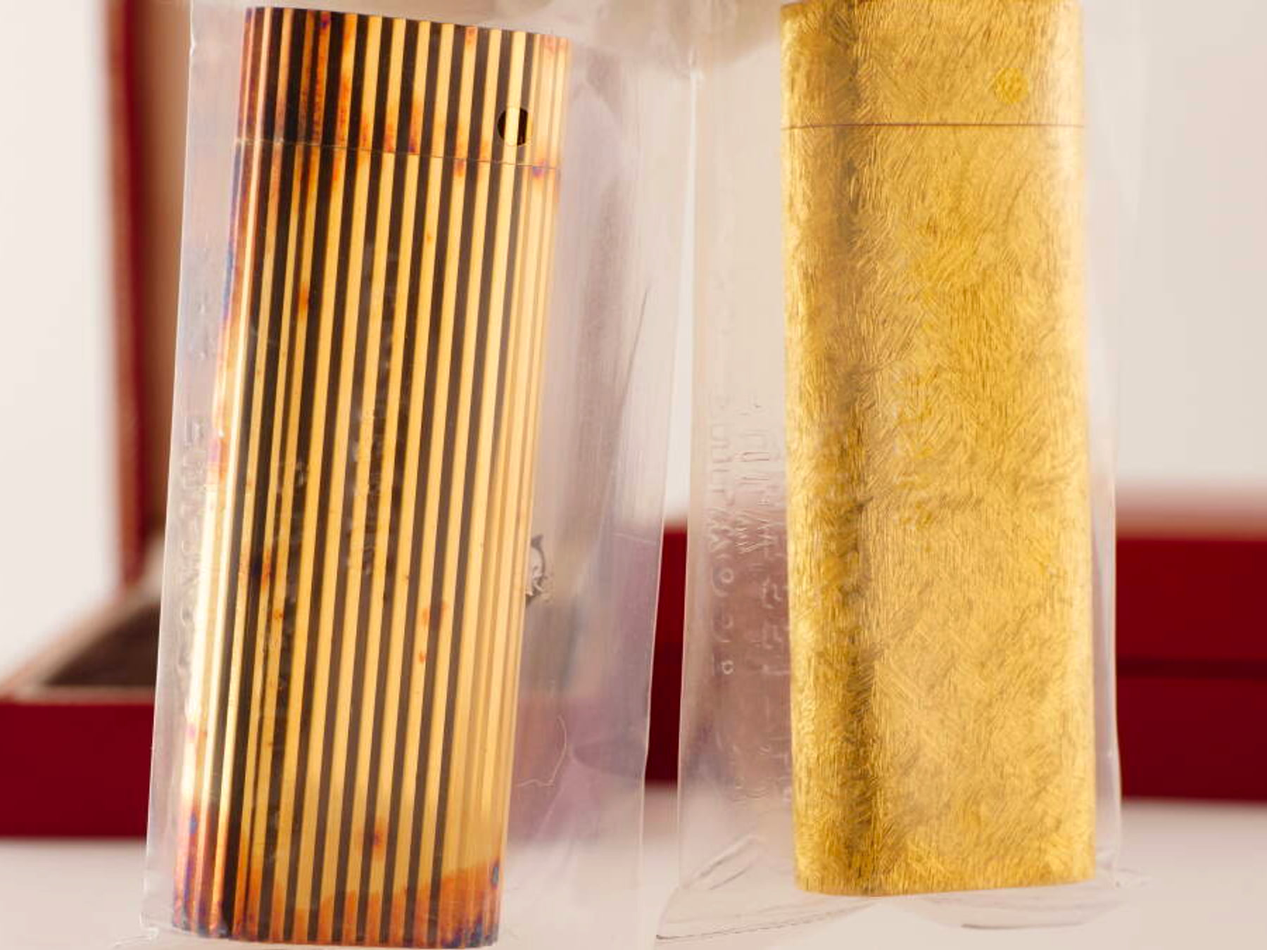 Cartier カルティエ ガスライター 2セット 縦ストライプ調 元箱付 · plate 4