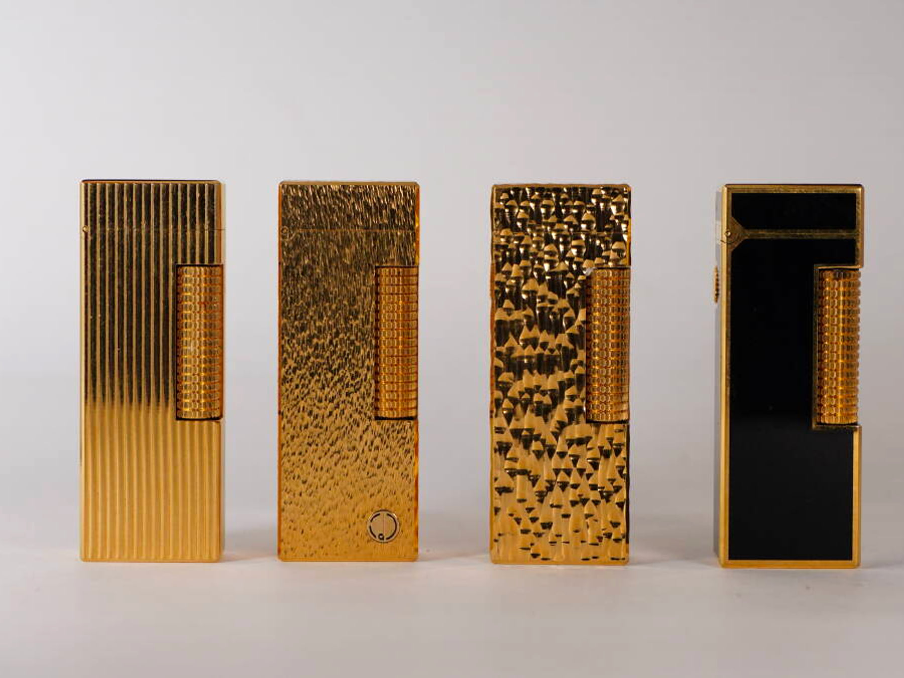dunhill ダンヒル ガスライター 4点セット ゴールドカラー系 ブラック系 現状品