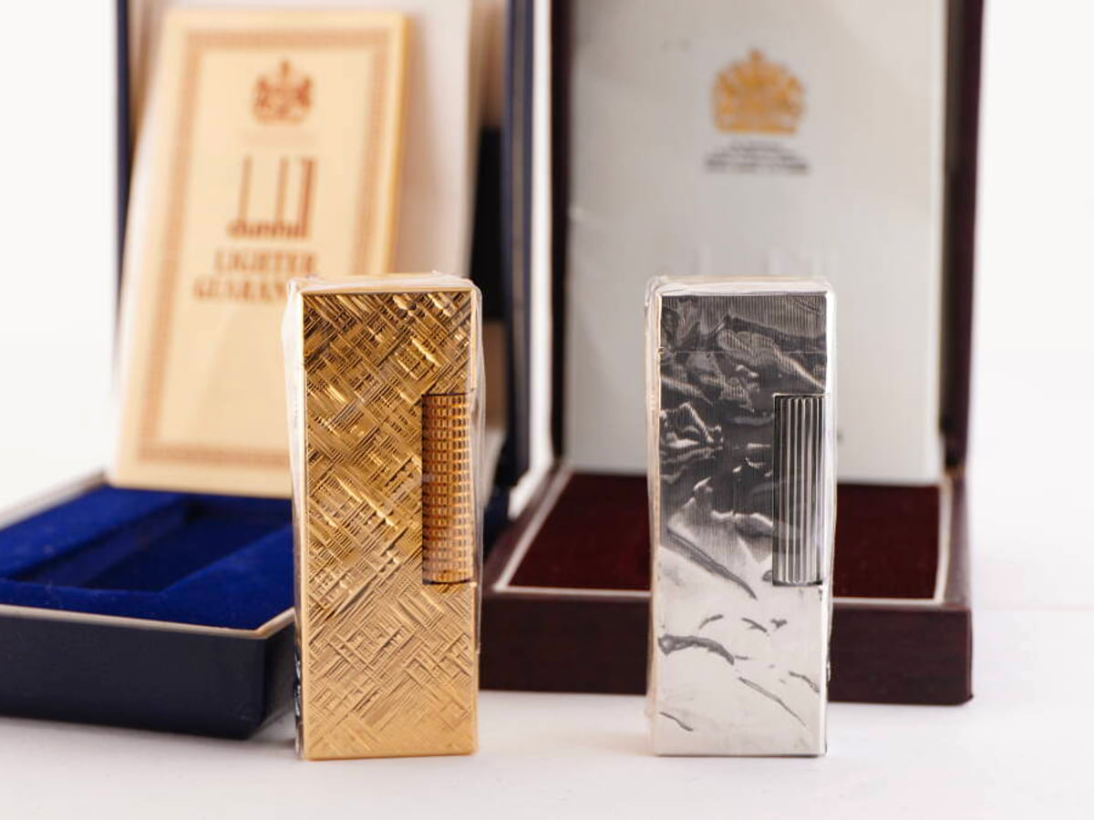 dunhill表記 ライター 2点まとめ 金銀色 未確認 ジャンク品