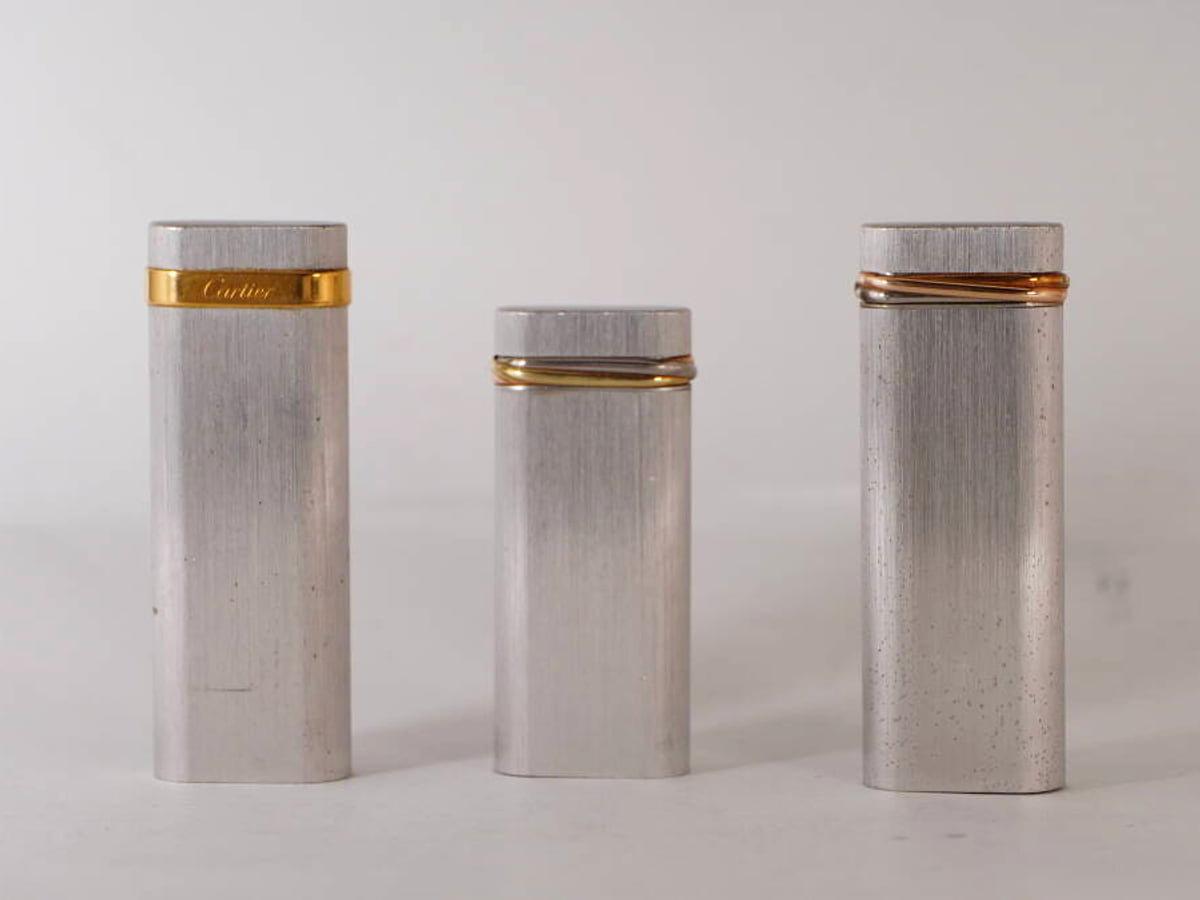 Cartier カルティエ ガスライター 3点セット シルバーカラー ゴールドカラー 単品 現状品