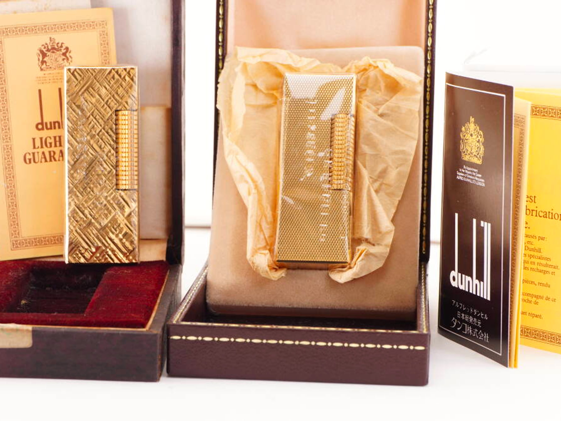 dunhill表記 ライター 2点まとめ 箱・書類付き 未確認 ジャンク品