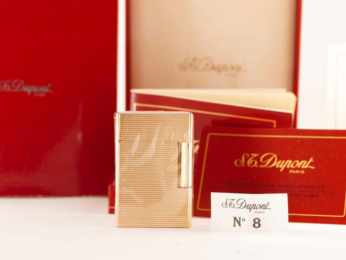 S.T.Dupont デュポン ライン2 ガスライター ゴールドカラー 箱付