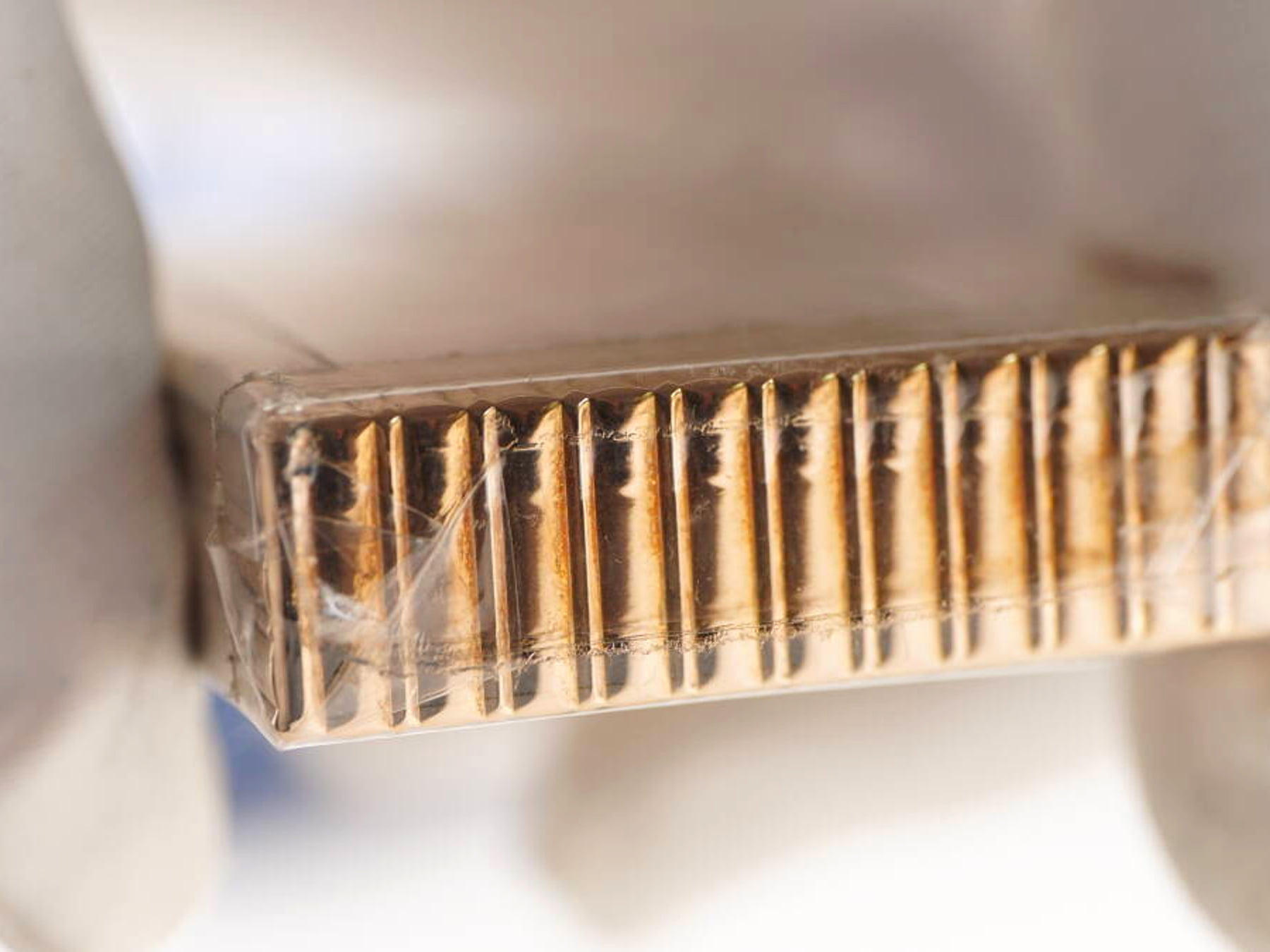 S.T.Dupont エステーデュポン L2系 ガスライター 1点 原箱付 ゴールドカラー ストライプ調 現状品 · plate 5