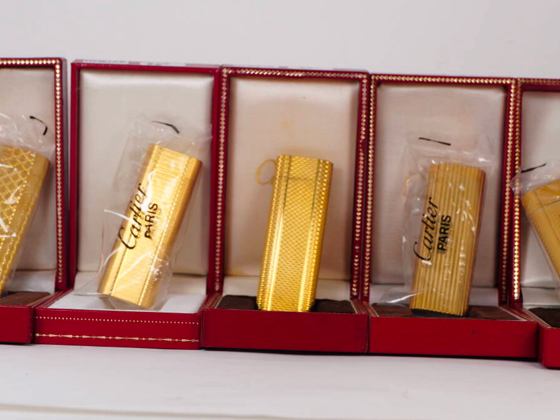 Cartier カルティエ ガスライター ゴールドカラー 5点セット 箱付