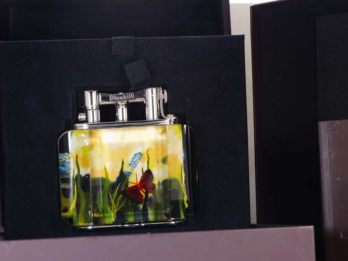 Dunhill ダンヒル ガスライター アクアリウムシリーズ 限定モデル 樹脂装飾 希少品 現状品