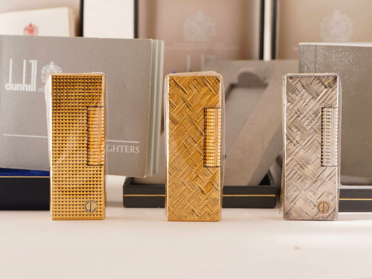 dunhill ダンヒル ガスライター 3点セット ゴールド シルバー 箱付